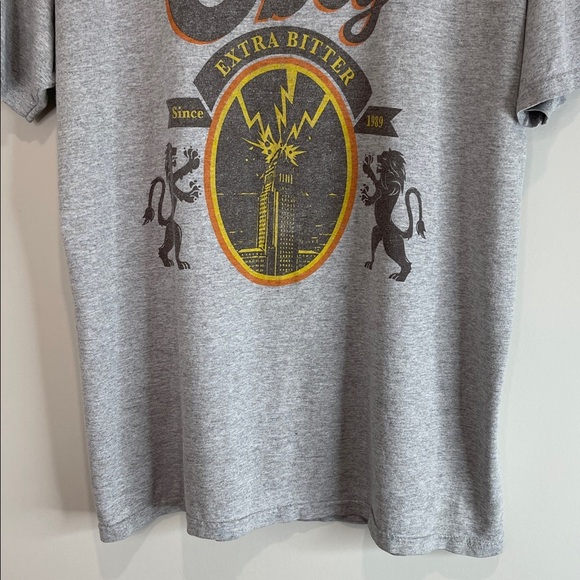 Obey Mens Vintage Extra Bitter Since 1989 Graphic T-Shirt Heather Grey Crew L - Picture 7 of 11